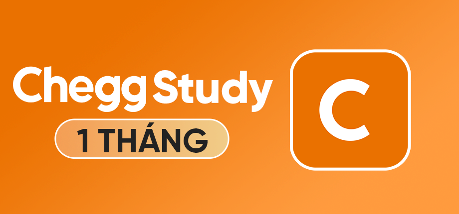 Chegg Study 1 tháng - Tài khoản chính chủ